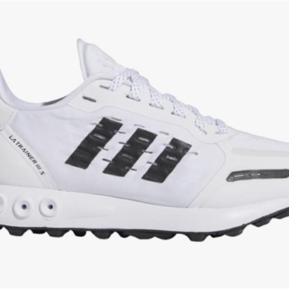 Adidas Men's LA trainer 3 GY7492 White and Black Athletic Shoes NWT